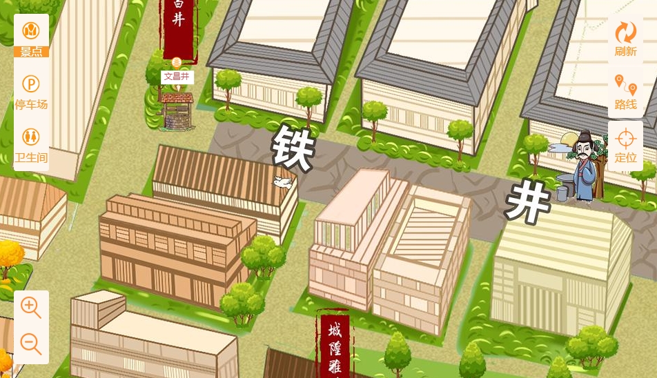 中堂镇智慧景区：手绘地图与语音导览的完美融合