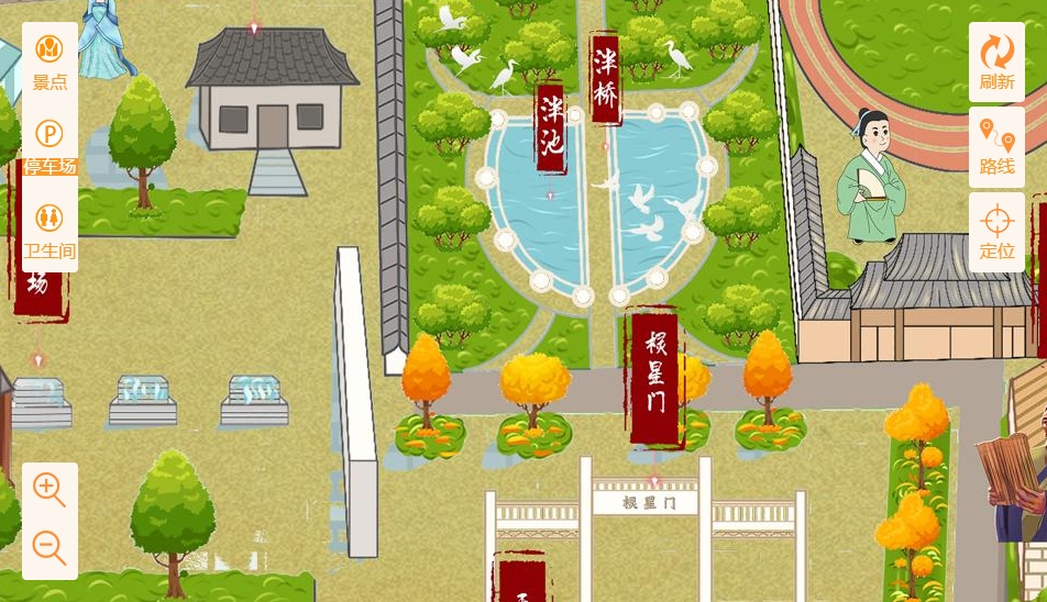 中堂镇手绘地图景区语音讲解导览系统：智慧景区建设的基石